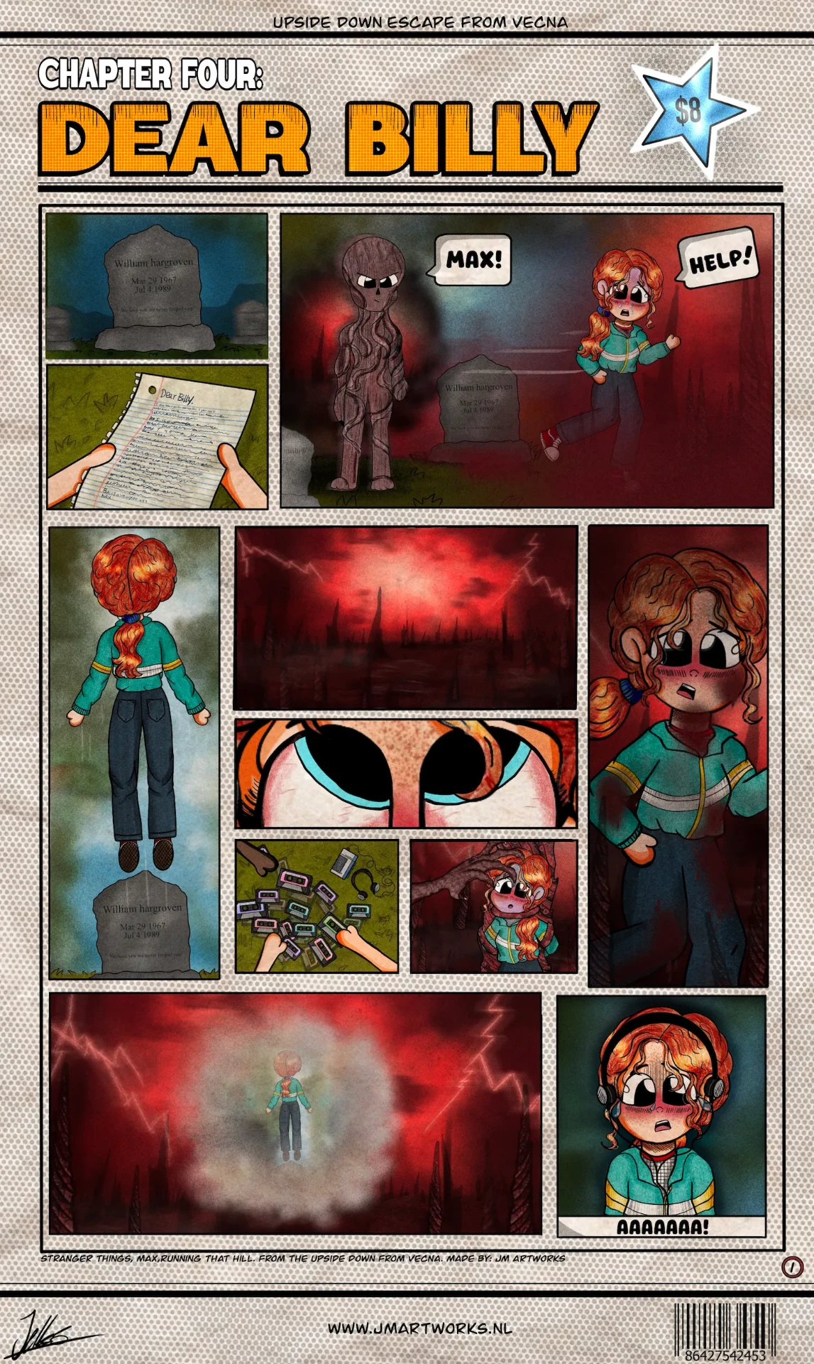 Stranger Things Fan Comic - Digitale illustratie door Jelle Monderman